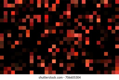 Dark Green, Yellow vector blurry rectangular background. Geometric background in square style with gradient. The pattern can be used for brand-new background.