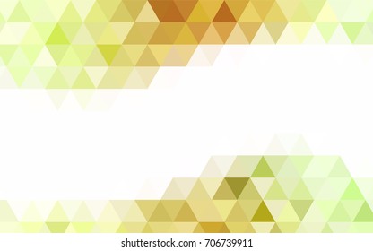 Dark Green, Yellow vector blurry triangle pattern. Creative geometric illustration in Origami style with gradient. A completely new design for your business.
