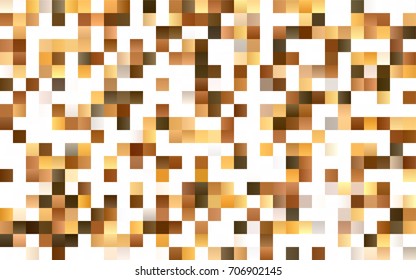 Dark Green, Yellow vector blurry rectangular background. Geometric background in square style with gradient. The pattern can be used for brand-new background.