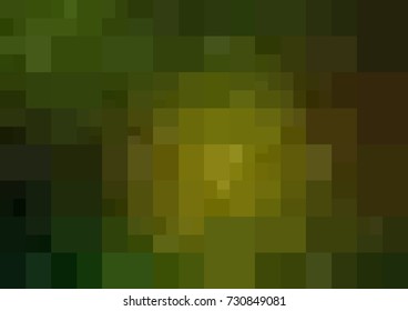 Dark Green, Yellow vector blurry rectangle background design. Geometric background in Origami style with gradient. 