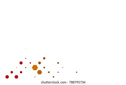 Dark Green, Yellow vector blurry hexagon background design. Geometric background in Origami style with gradient. 