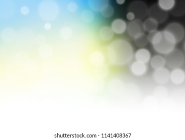 Dark Green, Yellow vector bokeh and colorful pattern. Shining colorful illustration in a Brand new style. A completely new design for your business.