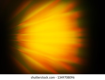 Dark Green, Yellow vector bokeh pattern. Modern geometrical abstract illustration with gradient. The template can be used for your brand book.
