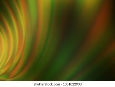 Dark Green, Yellow vector bokeh pattern. An elegant bright illustration with gradient. Brand new style for your business design.