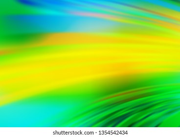 Dark Green, Yellow vector bokeh and colorful pattern. An elegant bright illustration with gradient. The template for backgrounds of cell phones.