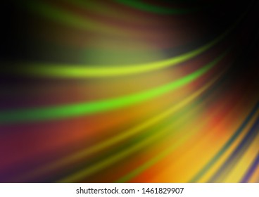 Dark Green, Yellow vector bokeh and colorful pattern. A completely new color illustration in a bokeh style. A completely new design for your business.