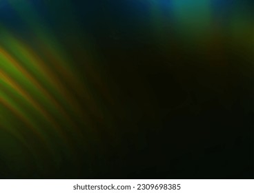 Dark Green, Yellow vector bokeh template. Colorful illustration in abstract style with gradient. The background for your creative designs.