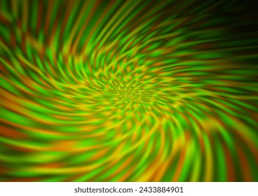 Dark Green, Yellow vector bokeh and colorful pattern. Modern geometrical abstract illustration with gradient. The template can be used for your brand book.