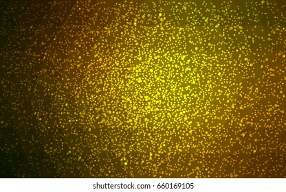 Dark Green, Yellow vector christmas postcard low polygon background. Illustration consisting of triangles. Abstract triangular polygonal origami or crystal design of New Year celebration.