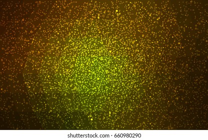 Dark Green, Yellow vector christmas postcard low polygon background. Illustration consisting of triangles. Abstract triangular polygonal origami or crystal design of New Year celebration.