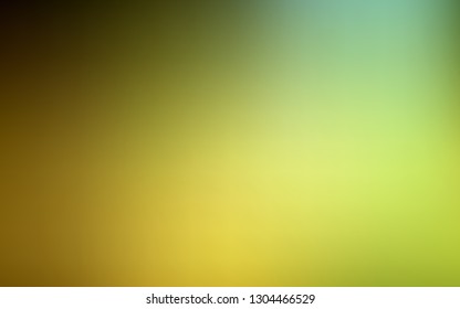 Dark Green, Yellow vector colorful abstract texture. Creative illustration in halftone style with gradient. Smart design for your work.