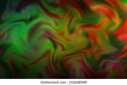 Dark Green, Yellow vector colorful blur background. Glitter abstract illustration with gradient design. New way of your design.