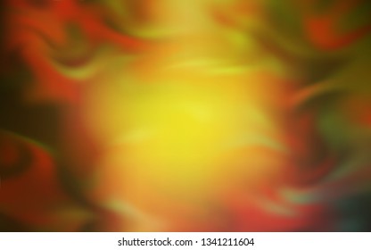 Dark Green, Yellow vector colorful blur backdrop. An elegant bright illustration with gradient. The best blurred design for your business.