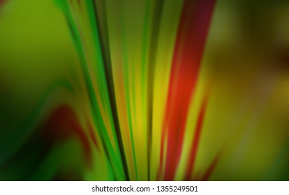 Dark Green, Yellow vector colorful blur backdrop. A completely new colored illustration in blur style. Blurred design for your web site.