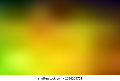 Dark Green, Yellow vector colorful abstract texture. Creative illustration in halftone style with gradient. New style for your business design.