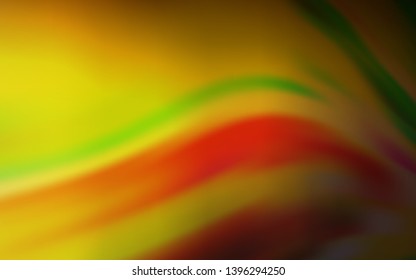 Dark Green, Yellow vector colorful abstract background. Colorful illustration in abstract style with gradient. Background for a cell phone.