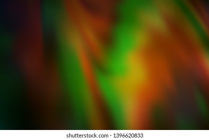 Dark Green, Yellow vector colorful blur backdrop. A completely new colored illustration in blur style. Background for designs.