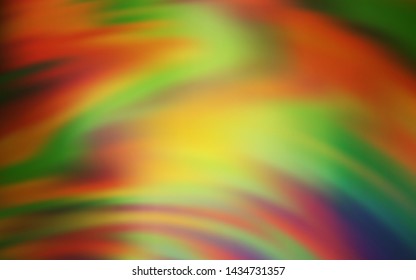 Dark Green, Yellow vector colorful blur backdrop. Abstract colorful illustration with gradient. Smart design for your work.