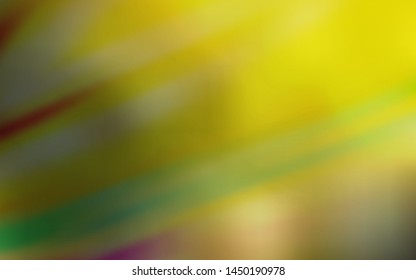 Dark Green, Yellow vector colorful blur background. Abstract colorful illustration with gradient. Smart design for your work.