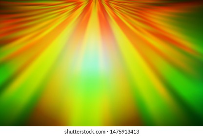 Dark Green, Yellow vector colorful blur backdrop. Colorful illustration in abstract style with gradient. The best blurred design for your business.