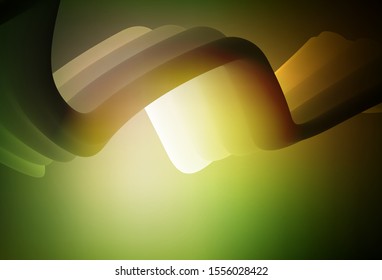 Dark Green, Yellow vector colorful blur backdrop. Colorful illustration in abstract style with gradient. New way of your design.