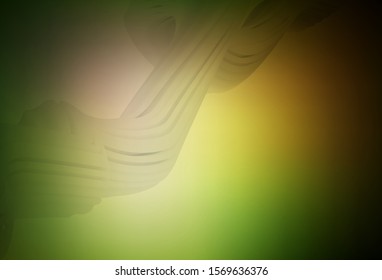 Dark Green, Yellow vector colorful abstract background. Creative illustration in halftone style with gradient. New design for your business.