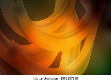Dark Green, Yellow vector colorful blur background. Creative illustration in halftone style with gradient. New design for your business.