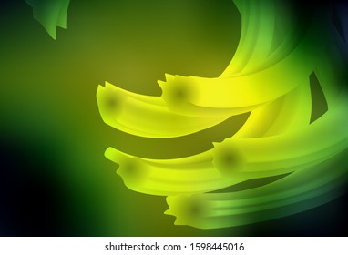 Dark Green, Yellow vector colorful blur backdrop. New colored illustration in blur style with gradient. Smart design for your work.