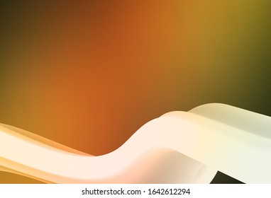 Dark Green, Yellow vector colorful blur background. An elegant bright illustration with gradient. Completely new design for your business.