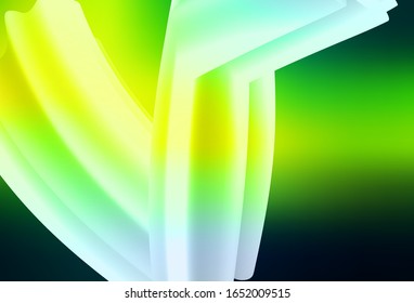 Dark Green, Yellow vector colorful blur background. Creative illustration in halftone style with gradient. Background for a cell phone.