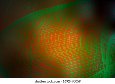 Dark Green, Yellow vector colorful blur backdrop. Colorful illustration in abstract style with gradient. Smart design for your work.