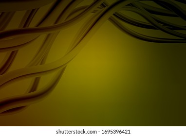 Dark Green, Yellow vector colorful abstract background. Colorful illustration in abstract style with gradient. Smart design for your work.