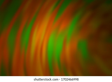 Dark Green, Yellow vector colorful abstract background. New colored illustration in blur style with gradient. New style design for your brand book.