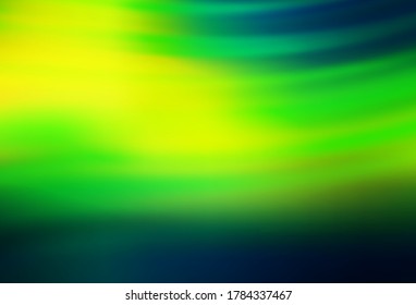 Dark Green, Yellow vector colorful abstract texture. New colored illustration in blur style with gradient. Smart design for your work.