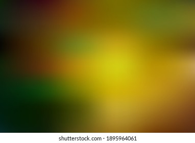 Dark Green, Yellow vector colorful abstract background. Modern abstract illustration with gradient. New design for your business.