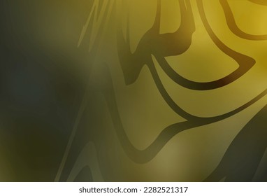 Dark Green, Yellow vector colorful blur backdrop. New colored illustration in blur style with gradient. New style design for your brand book.