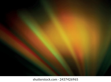 Dark Green, Yellow vector colorful blur background. Colorful illustration in abstract style with gradient. New way of your design.
