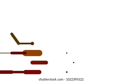 Dark Green, Yellow vector cover with rounded stripes. Decorative shining illustration with lines on abstract template. Best design for your ad, poster, banner.