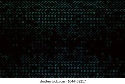Dark Green, Yellow vector  cover with spots. Abstract illustration with colored bubbles in nature style. The pattern can be used for aqua ad, booklets.