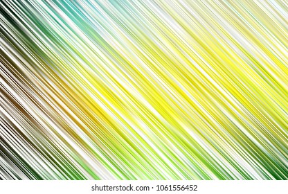Dark Green, Yellow vector cover with long lines. Glitter abstract illustration with colored sticks. Best design for your ad, poster, banner.