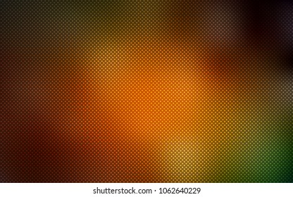 Dark Green, Yellow vector cover with spots. Blurred decorative design in abstract style with bubbles. Pattern can be used for futuristic ad, booklets.