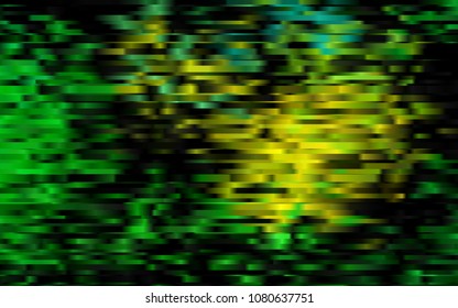 Dark Green, Yellow vector cover with long lines. Blurred decorative design in simple style with lines. Smart design for your business advert.