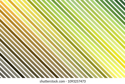 Dark Green, Yellow vector cover with long lines. Shining colored illustration with narrow lines. The template can be used as a background.