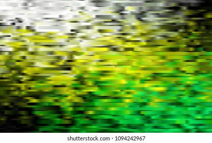 Dark Green, Yellow vector cover with long lines. Shining colored illustration with narrow lines. Smart design for your business advert.