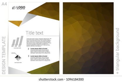 Dark Green, Yellow vector  cover for Envelopes. Modern abstract design concept with colorful gradient. Pattern for beautiful business cards, folders.