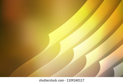 Dark Green, Yellow vector cover with stright stripes. Shining colored illustration with sharp stripes. Pattern for your busines websites.