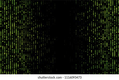 Dark Green, Yellow vector  cover with spots. Blurred bubbles on abstract background with colorful gradient. The pattern can be used for ads, leaflets of liquid.