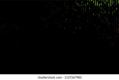 Dark Green, Yellow vector  cover with spots. Abstract illustration with colored bubbles in nature style. The pattern can be used for ads, leaflets of liquid.