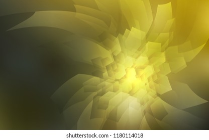 Dark Green, Yellow vector cover with set of hexagons. Abstract illustration with colorful hexagons. Pattern can for your ad, booklets.