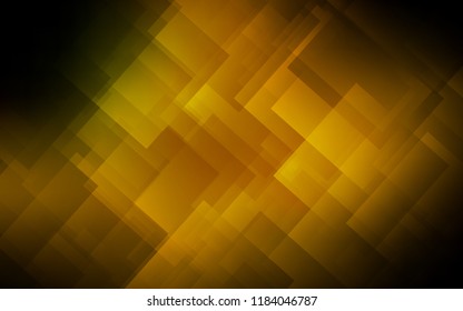 Dark Green, Yellow vector cover with stright stripes. Decorative shining illustration with lines on abstract template. Template for your beautiful backgrounds.